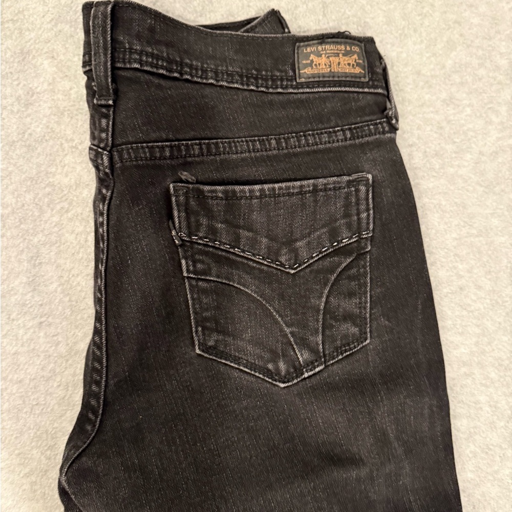 Levi's Black Straight Leg Jeans